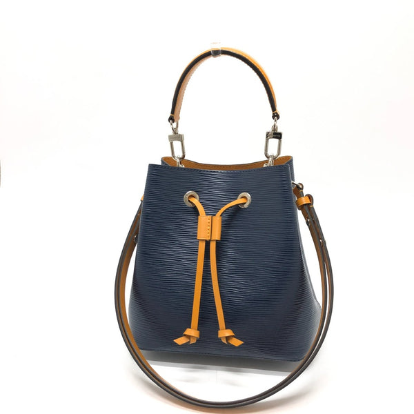 LOUIS VUITTON Shoulder Bag Bicolor Bag Epi Neonoe Epi Leather M53610 Navy Women Used Authentic