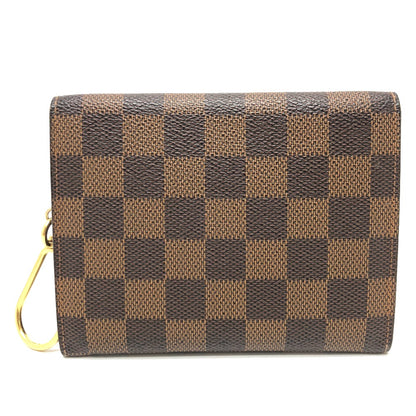 LOUIS VUITTON Folded wallet N63092 Damier canvas Brown Damier Portefeuille compact modular Women Used Authentic