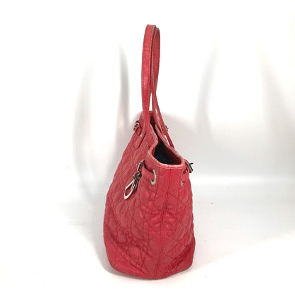 Dior Shoulder Bag Coated canvas, leather Red type Bag Tote Bag Canage Women Used Authentic