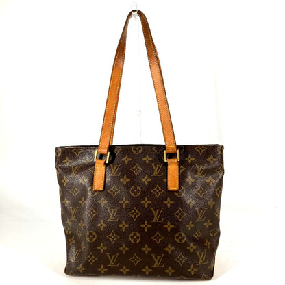 LOUIS VUITTON Shoulder Bag M51148 Monogram canvas Brown Monogram Cabas Piano Women Used Authentic