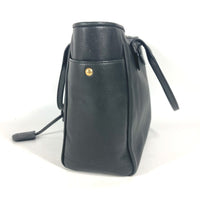 LOEWE Shoulder Bag Bag Tote Bag shawl Logo Heritage leather black Women Used Authentic