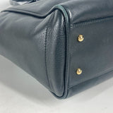 LOEWE Shoulder Bag Bag Tote Bag shawl Logo Heritage leather black Women Used Authentic