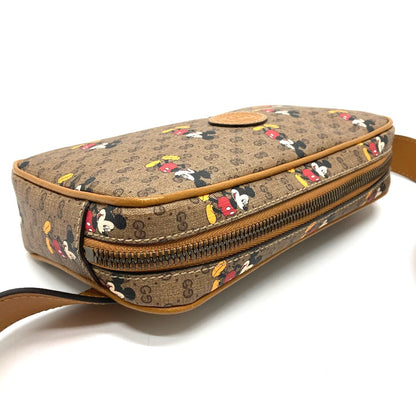 GUCCI Sling bag 602695 GG Supreme Canvas Brown Disney Collaboration Mickey Mini GG Supreme Women(Unisex) Used Authentic