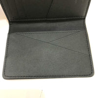 LOUIS VUITTON Card Case M82372 Calf leather black Monogram Organizer De Poch mens Used Authentic