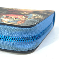 LOUIS VUITTON Long Wallet Purse M64603 leather blue Masters Collection Zippy wallet RUBENS Women Used Authentic