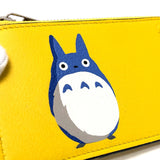 LOEWE Coin case L-shaped fastener studio ghibli collaboration My Neighbor Totoro leather yellow Women Used Authentic