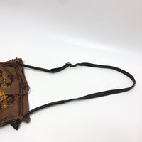 HERMES Shoulder Bag Crossbody bag with pouch Silky City PM silk Brown Women Used Authentic