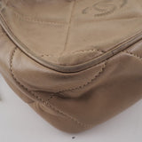 CHANEL Shoulder Bag Matrasse Fringe ChainShoulder lambskin beige Women Used Authentic