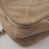 CHANEL Shoulder Bag Matrasse Fringe ChainShoulder lambskin beige Women Used Authentic
