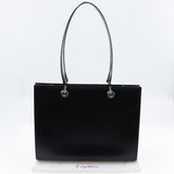 CARTIER Tote Bag PANTHERE leather L1000360 black Women Used Authentic