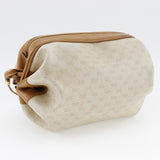 GUCCI Shoulder Bag Old Gucci PVC coated canvas 077-115-5770 beige Women Used Authentic