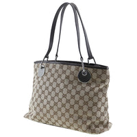 GUCCI Tote Bag GG canvas 120837 Brown Women Used Authentic
