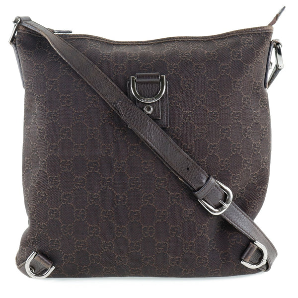 GUCCI Shoulder Bag Abbey GG canvas 268642 Brown Women Used Authentic