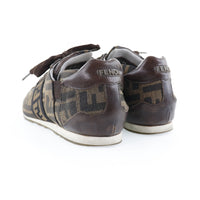 FENDI sneakers Zucca canvas Brown Women Used Authentic