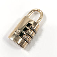 LOUIS VUITTON Cadena padlock Dial padlock brass gold unisex Used Authentic