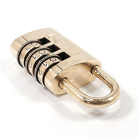 LOUIS VUITTON Cadena padlock Dial padlock brass gold unisex Used Authentic