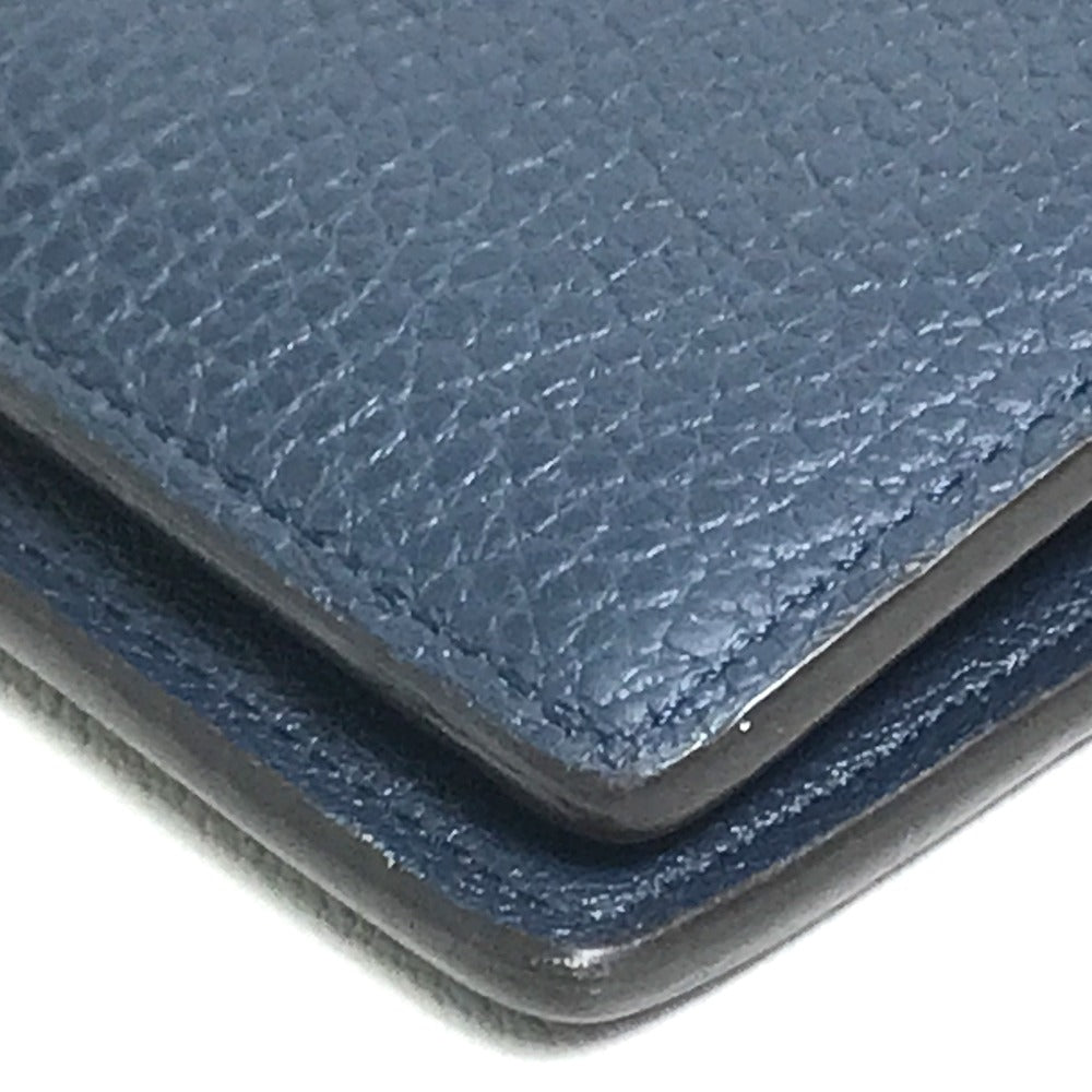 LOUIS VUITTON Long Wallet Purse M58818 Taurillon Clemence Navy Portefeuille Blaza mens Used Authentic