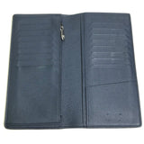 LOUIS VUITTON Long Wallet Purse M58818 Taurillon Clemence Navy Portefeuille Blaza mens Used Authentic