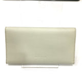 BOTTEGAVENETA Long Wallet Purse Trifold Long wallet Accessory leather 578751 off white Women Used Authentic