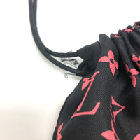 LOUIS VUITTON scarf MP2279 silk black Fashion Accessories Floral stamp Women Used Authentic