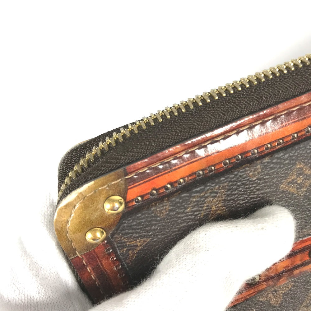 LOUIS VUITTON Long Wallet Purse M52746 Monogram canvas Brown monogram trunk time Zippy wallet Women Used Authentic