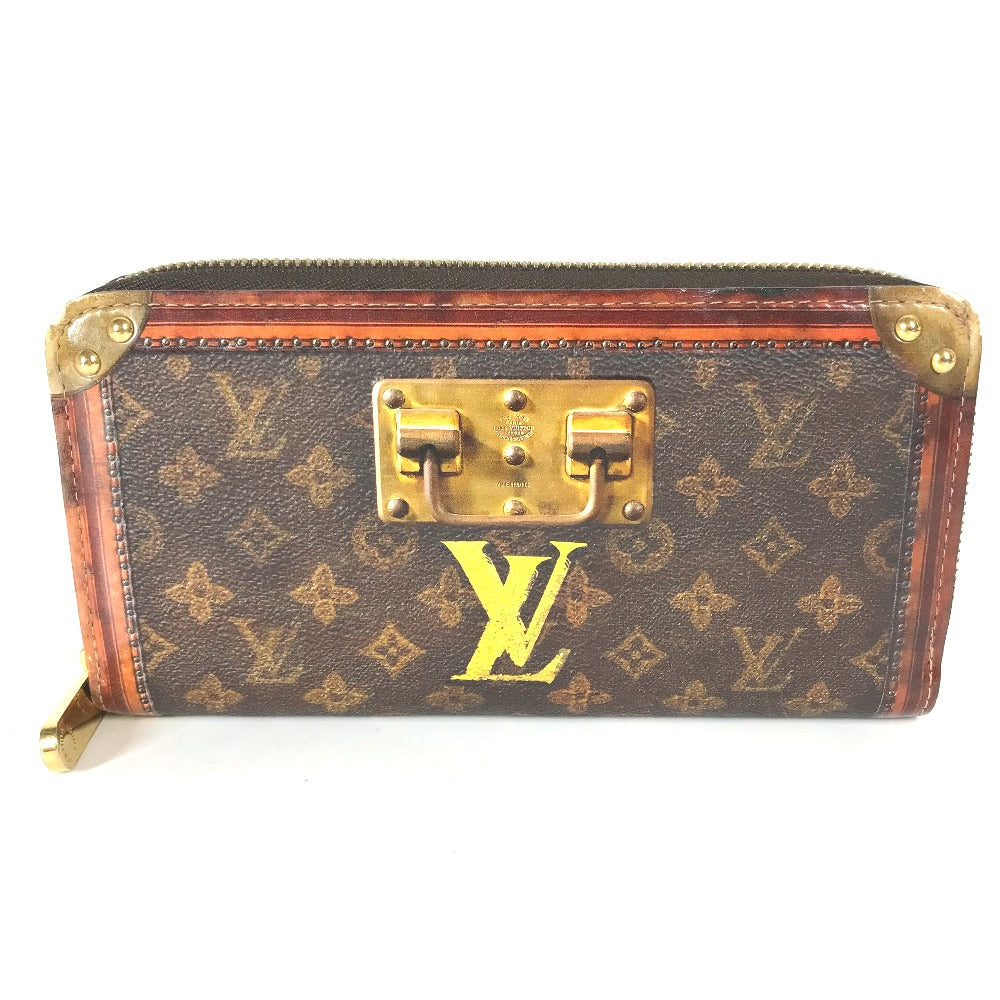 LOUIS VUITTON Long Wallet Purse M52746 Monogram canvas Brown monogram trunk time Zippy wallet Women Used Authentic