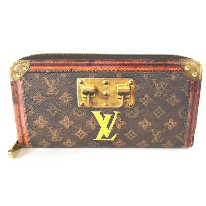 LOUIS VUITTON Long Wallet Purse M52746 Monogram canvas Brown monogram trunk time Zippy wallet Women Used Authentic