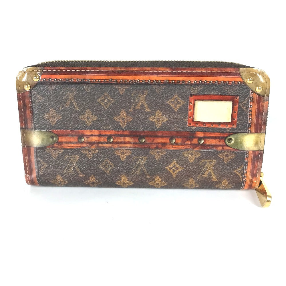 LOUIS VUITTON Long Wallet Purse M52746 Monogram canvas Brown monogram trunk time Zippy wallet Women Used Authentic