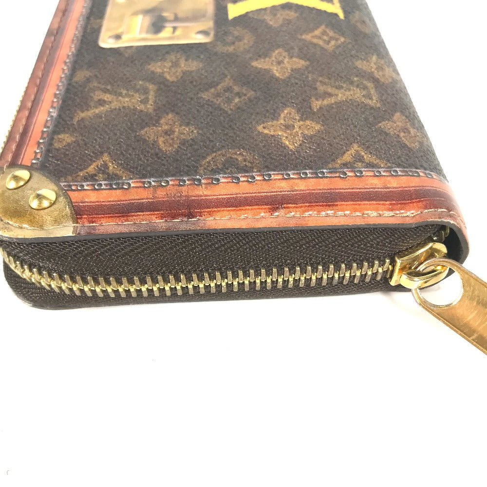 LOUIS VUITTON Long Wallet Purse M52746 Monogram canvas Brown monogram trunk time Zippy wallet Women Used Authentic