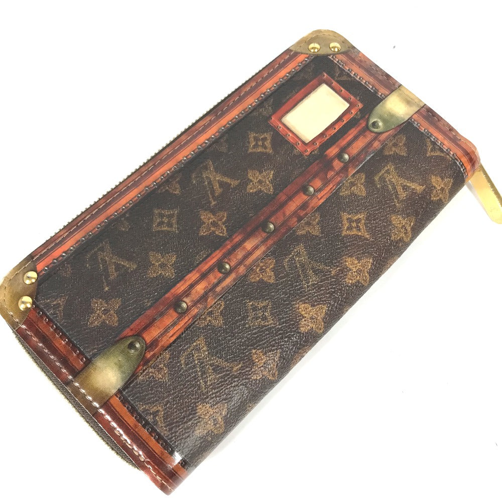 LOUIS VUITTON Long Wallet Purse M52746 Monogram canvas Brown monogram trunk time Zippy wallet Women Used Authentic