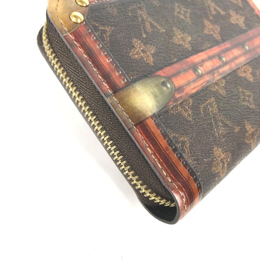 LOUIS VUITTON Long Wallet Purse M52746 Monogram canvas Brown monogram trunk time Zippy wallet Women Used Authentic