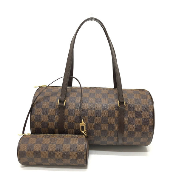 LOUIS VUITTON Handbag Cylindrical Tote Bag Damier Papillon 30 Damier canvas N51303 Brown Women Used Authentic