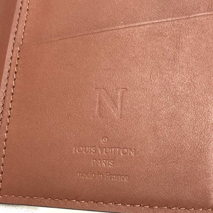 LOUIS VUITTON Long Wallet Purse M61195 leather Brown Cure Ombre Portefeuille Braza mens Used Authentic