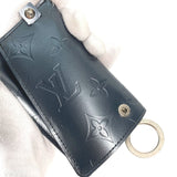 LOUIS VUITTON Key case Key holder  key key ring Monogram mat ClochetteGM Monogram mat leather M65131  blue mens Used Authentic