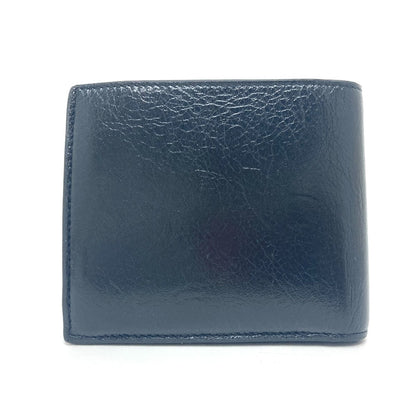 BALENCIAGA Folded wallet 779971 leather black BB logo