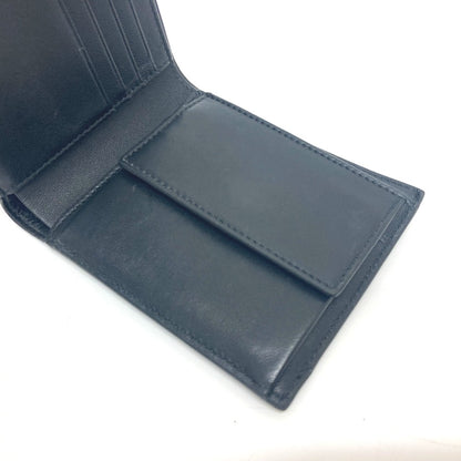 BALENCIAGA Folded wallet 779971 leather black BB logo