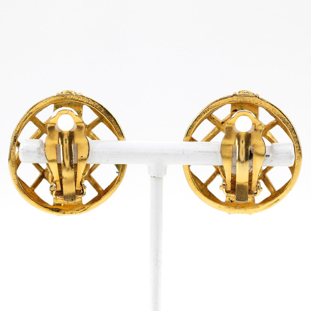 CHANEL Earring Plated Gold gold Women Used Authentic