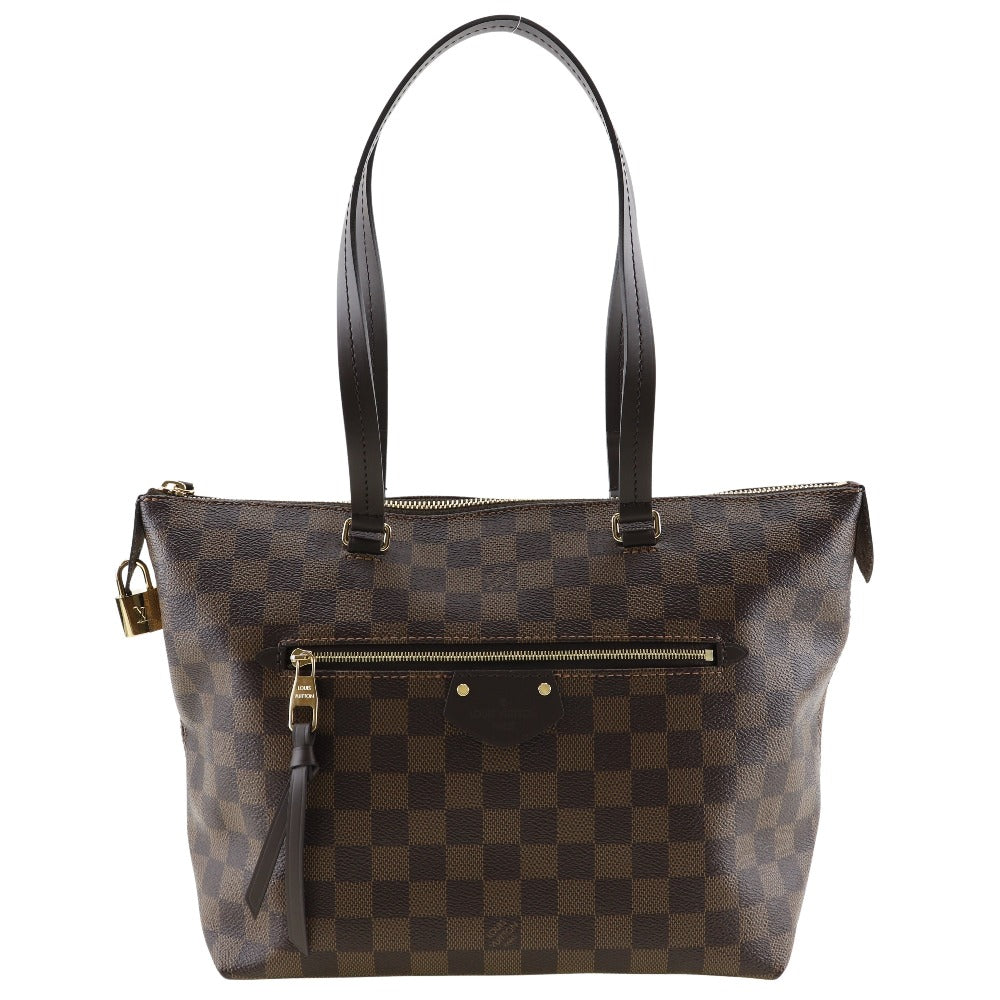 LOUIS VUITTON Tote Bag N41012 Damier canvas Brown Jena PM Women Used Authentic