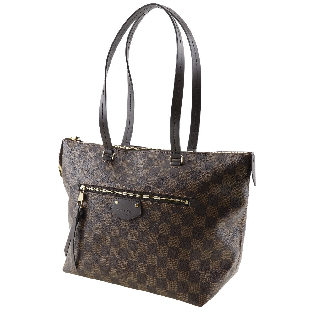 LOUIS VUITTON Tote Bag N41012 Damier canvas Brown Jena PM Women Used Authentic