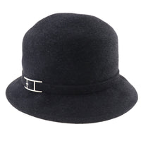 HERMES Other hats Mott felt black Women Used Authentic