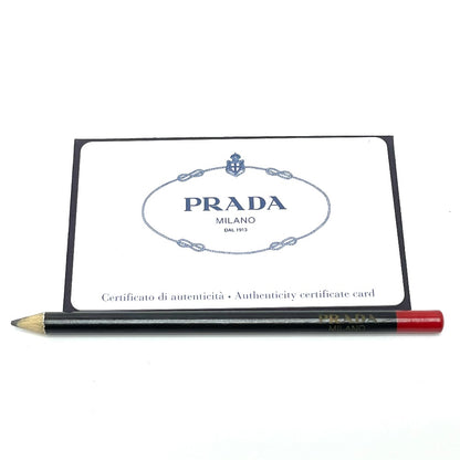 PRADA Long Wallet Purse 1M1188 Safiano leather black Triangular logo organizer mens Used Authentic