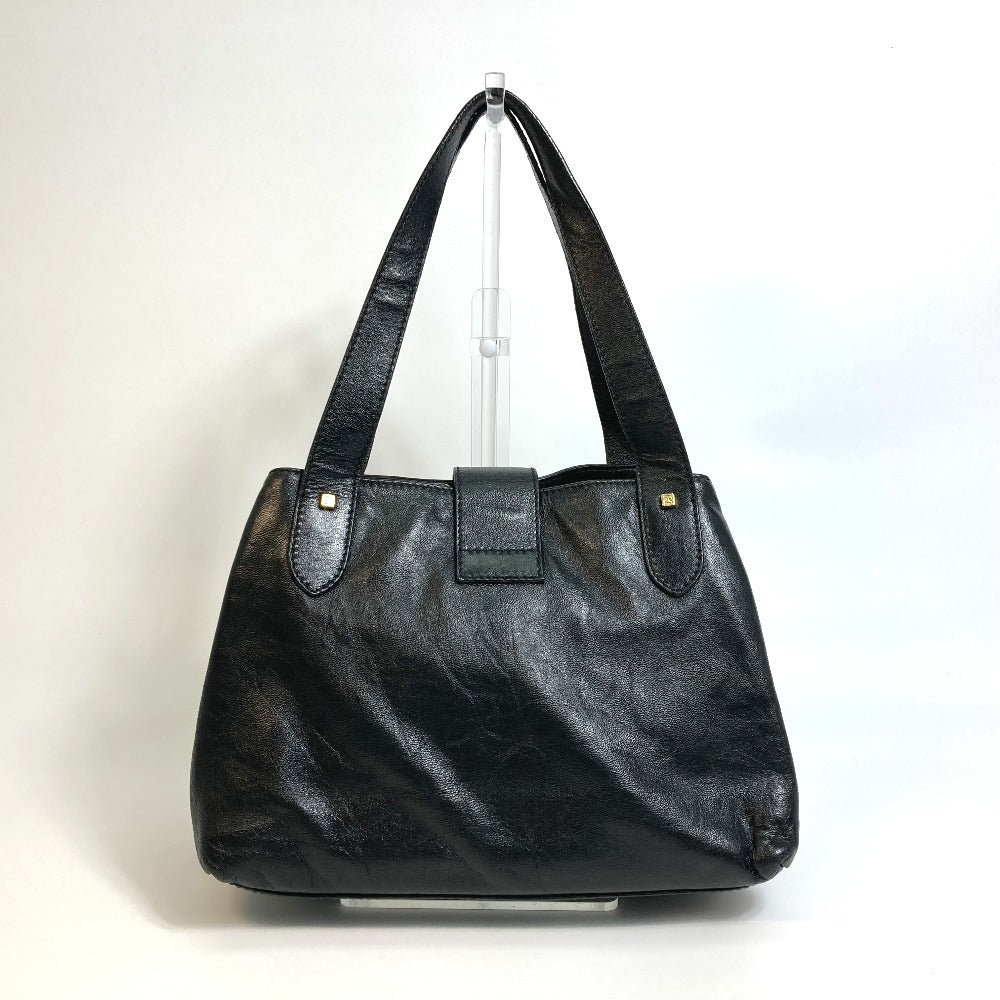 FENDI Tote Bag leather black Mamma