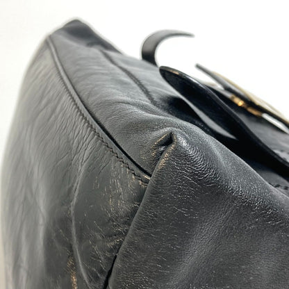 FENDI Tote Bag leather black Mamma