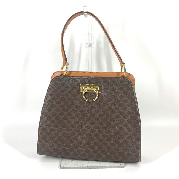 CELINE Handbag vintage Bag Macadam PVC / Leather Brown Women Used Authentic