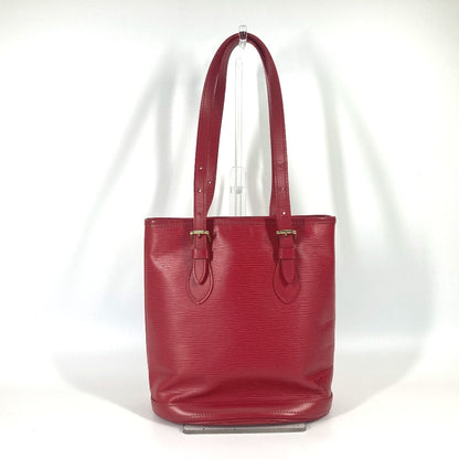 LOUIS VUITTON Shoulder Bag M5899E Epi Leather Red Epi Petit BucketPM Women Used Authentic