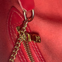 LOUIS VUITTON Shoulder Bag Bag Shoulder Bag Bucket Type Tote Bag Epi Petit BucketPM Epi Leather M5899E Red Women Used Authentic