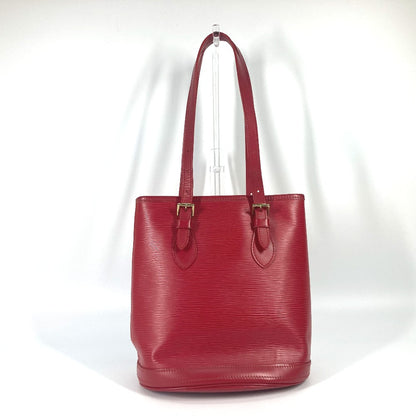 LOUIS VUITTON Shoulder Bag M5899E Epi Leather Red Epi Petit BucketPM Women Used Authentic