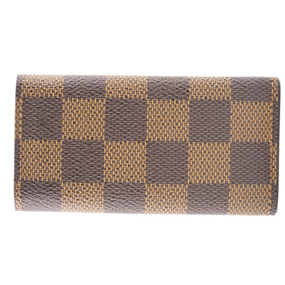 LOUIS VUITTON Key case Key holder  N62631 leather Brown Damier Multicles4