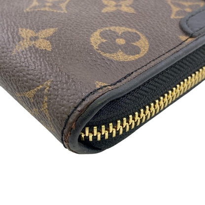 LOUIS VUITTON Long Wallet Purse M61855 leather Brown Monogram Zippy wallet Retiro