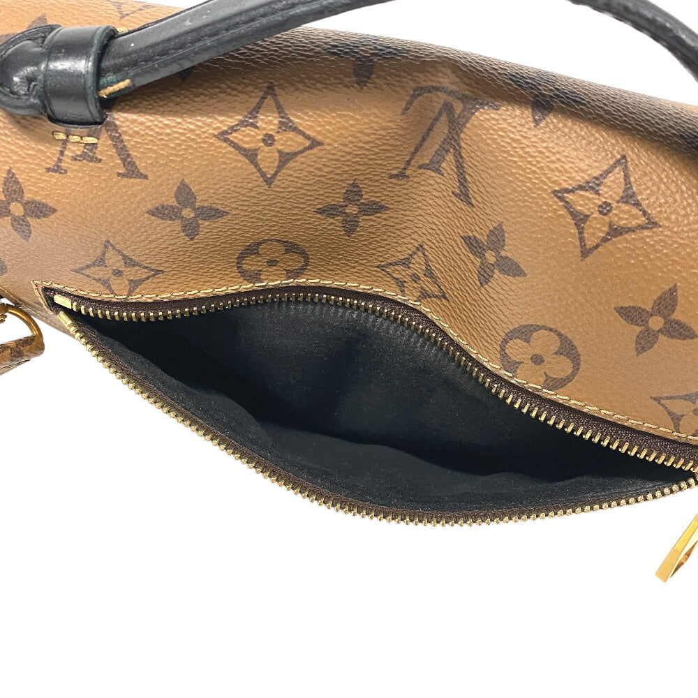 LOUIS VUITTON Shoulder Bag M44876 leather Brown Monogram reverse Pochette Metis MM Women Used Authentic